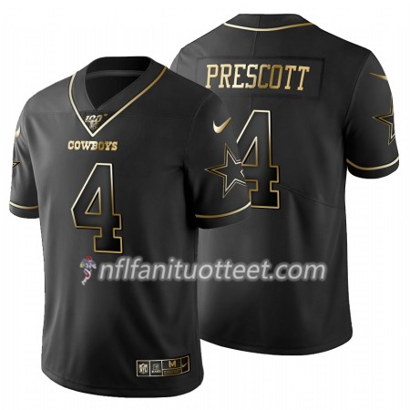Miesten Dallas Cowboys NFL Pelipaita Dak Prescott 4 Nike Musta Golden Edition 100th